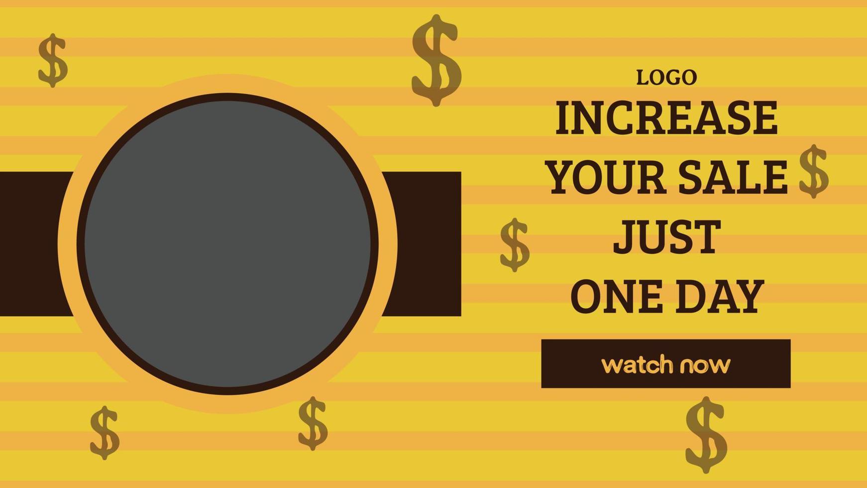 Editable Multipurpose business Video Thumbnail, business Banner Template vector