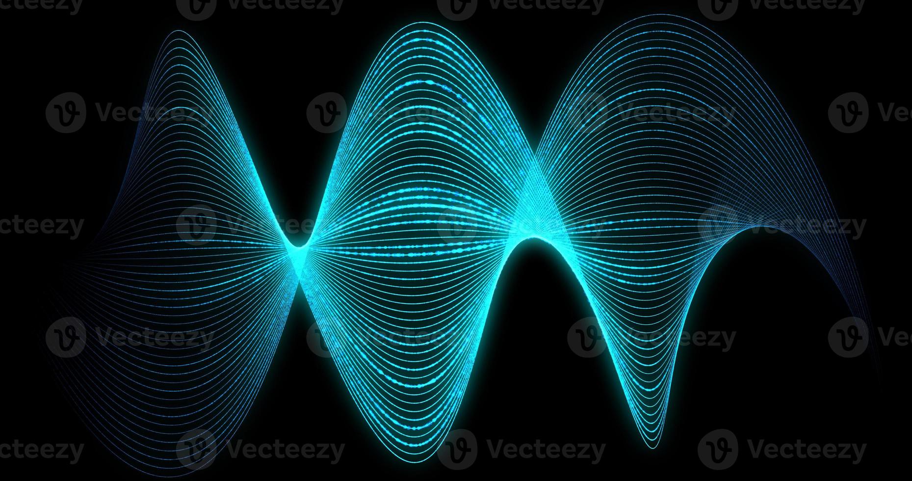 Abstract background of bright beautiful blue lights glowing iridescent energy magic stripes photo