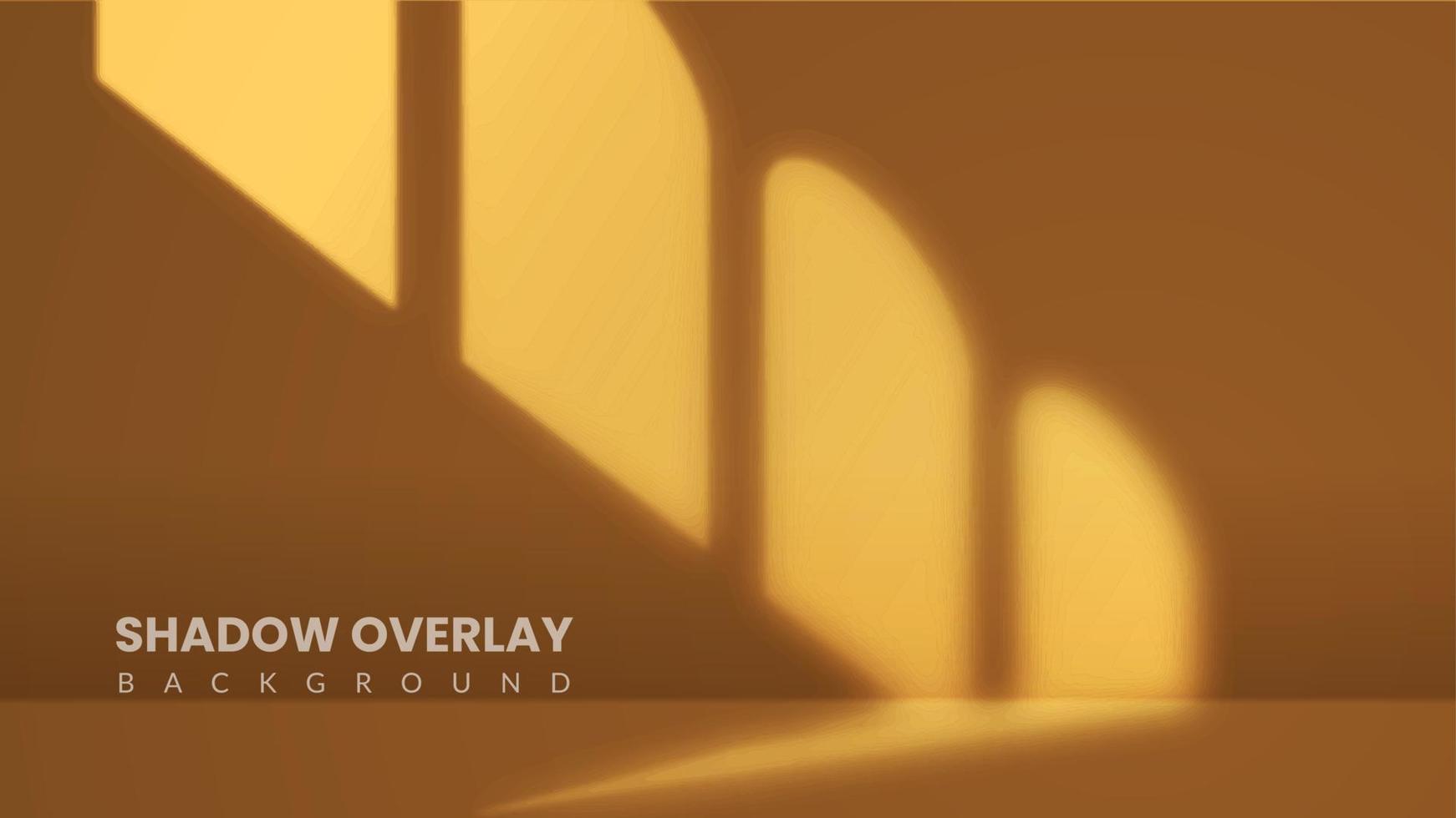 Realistic shadow overlay background. Aesthetic room interior with sunset light coming in through the window vector
