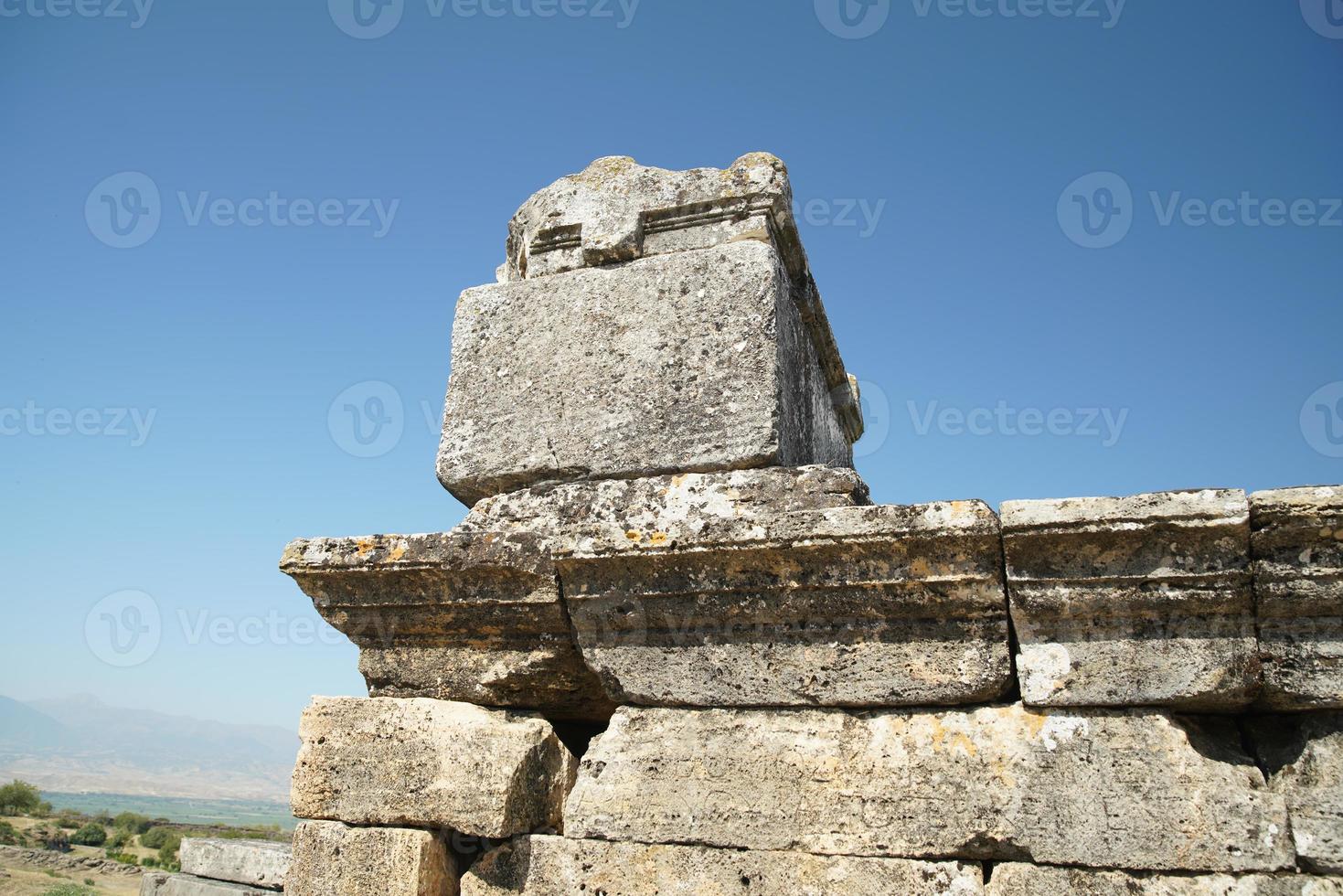 Tomb at Hierapolis Ancient City, Pamukkale, Denizli, Turkiye photo