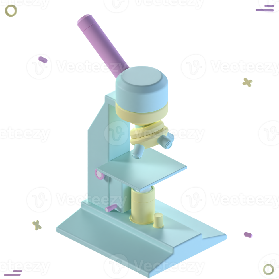 3D Icon Microscope png