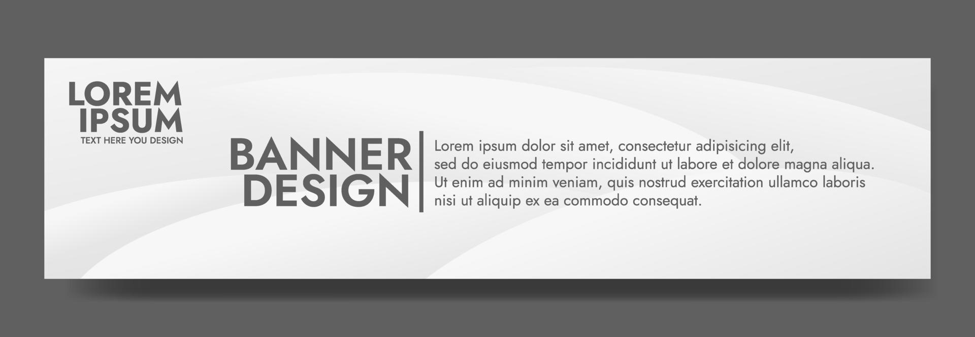 Abstract White Fluid Wave Banner Template vector