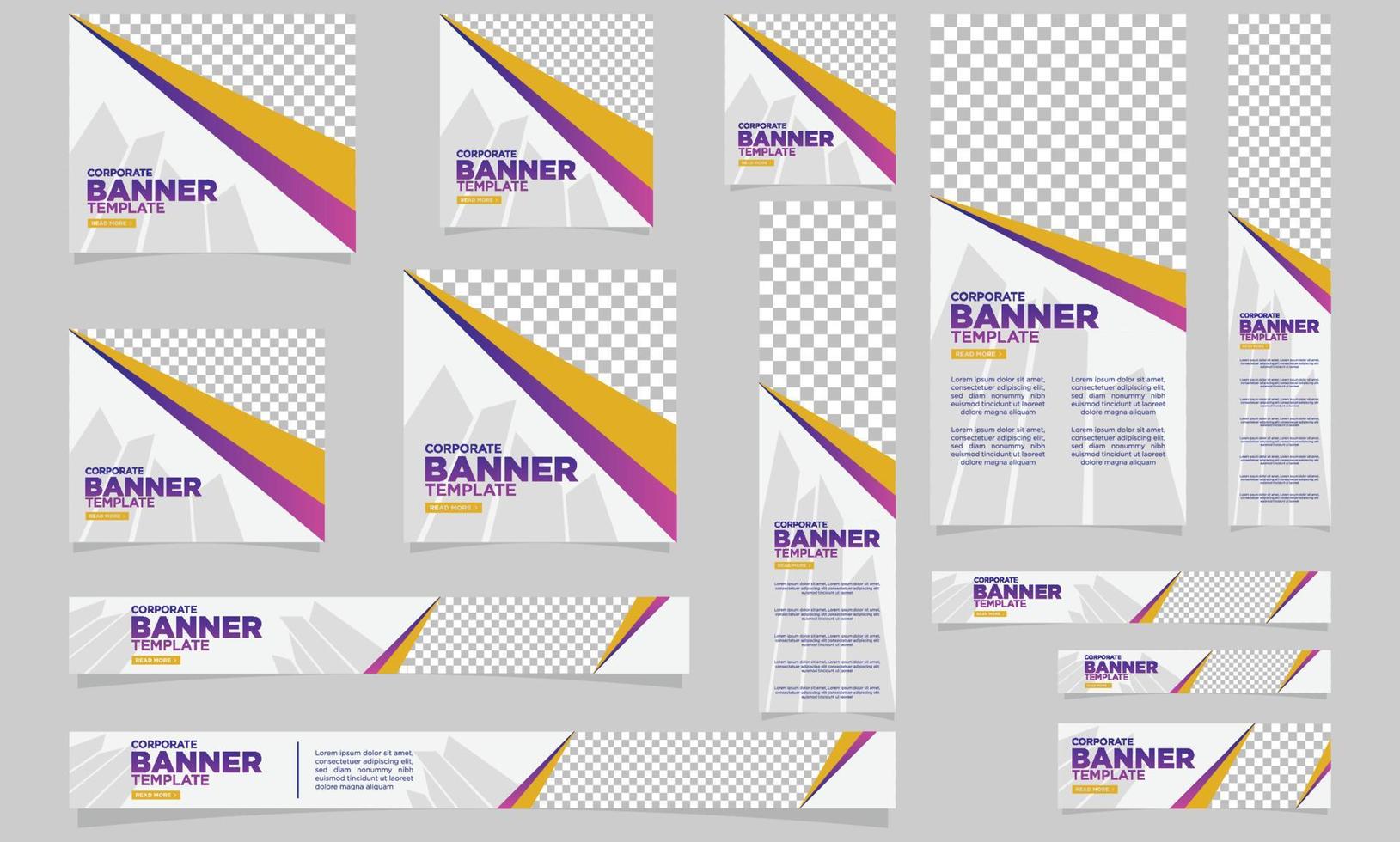 modern corporate business web banner templates vector