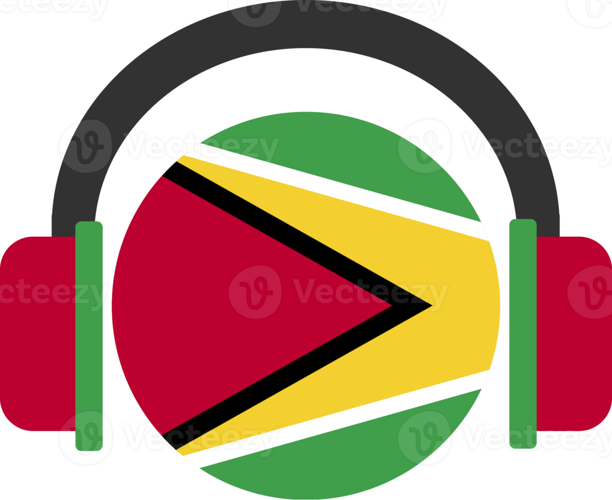 Guyana headphone flag. png