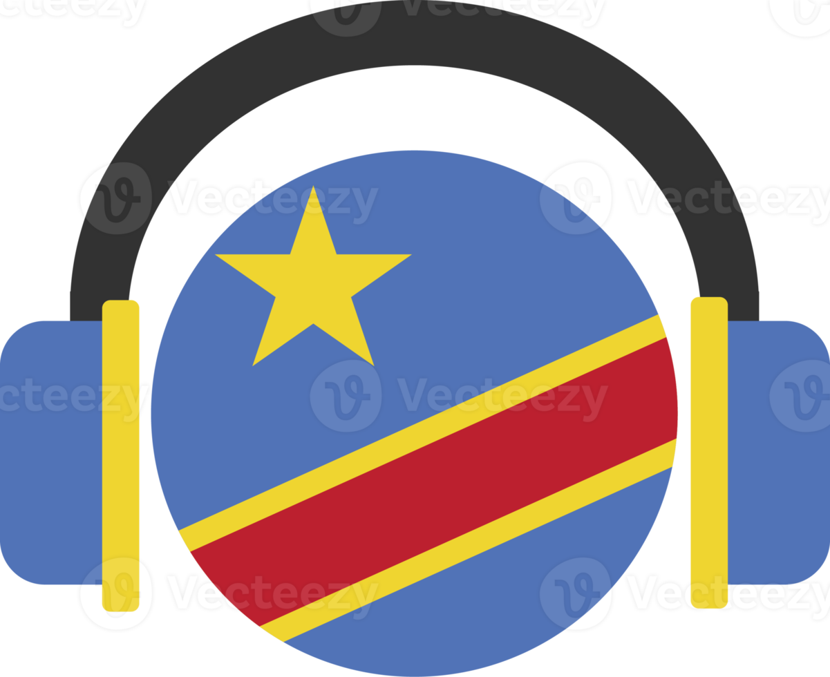 republiek van de Congo koptelefoon vlag. png
