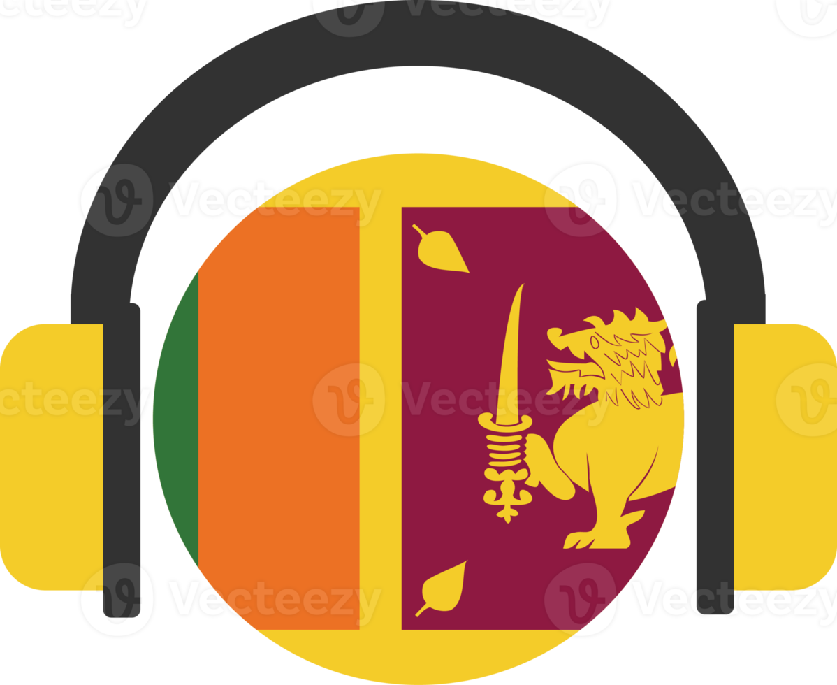 Sri Lanka Kopfhörer Flagge. png