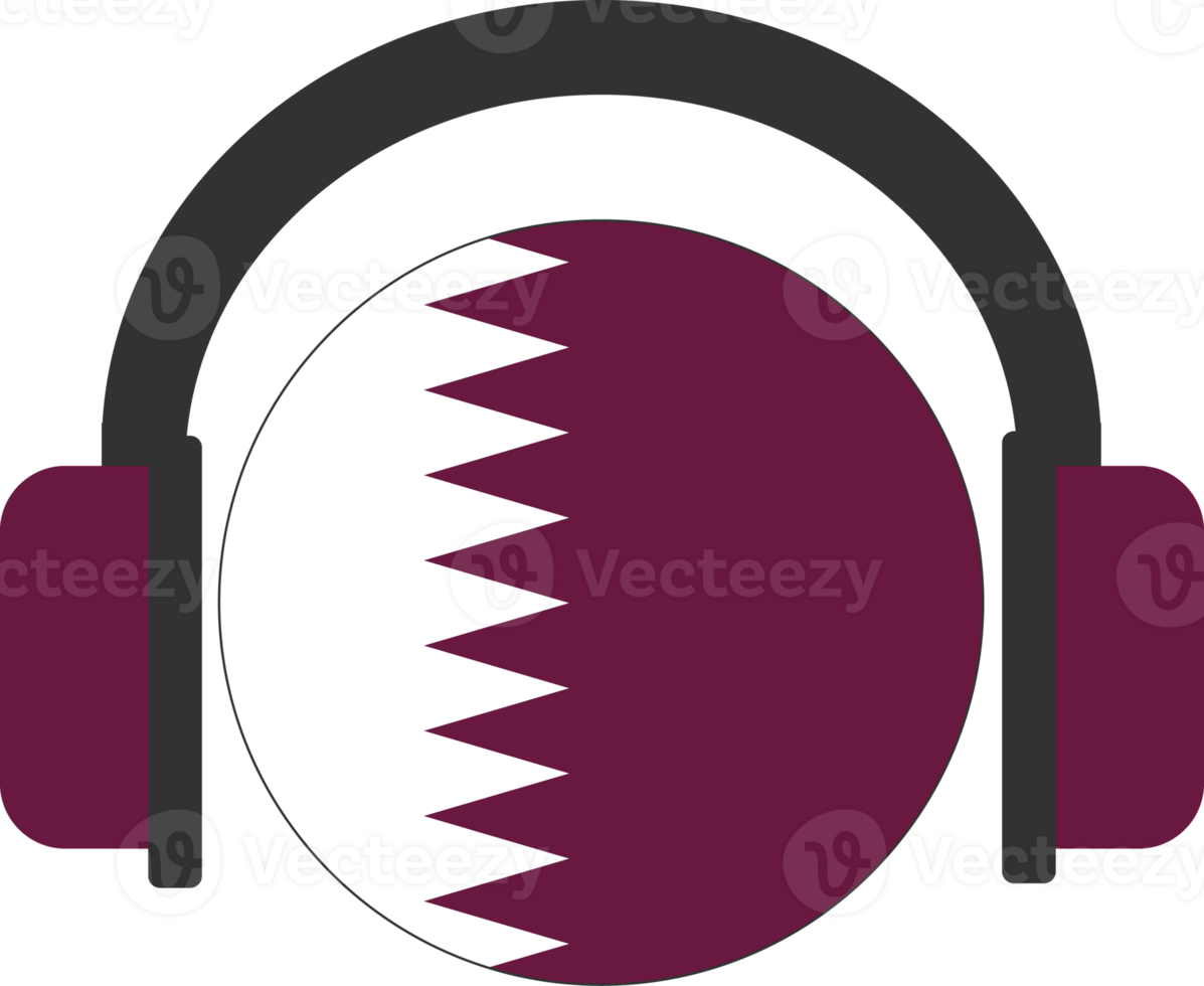 Qatar cuffie bandiera. png