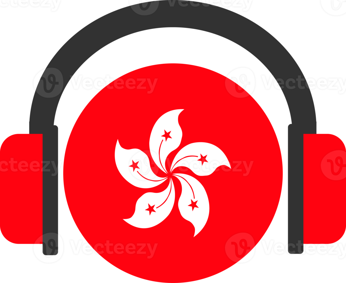 bandera de auriculares de hong kong. png