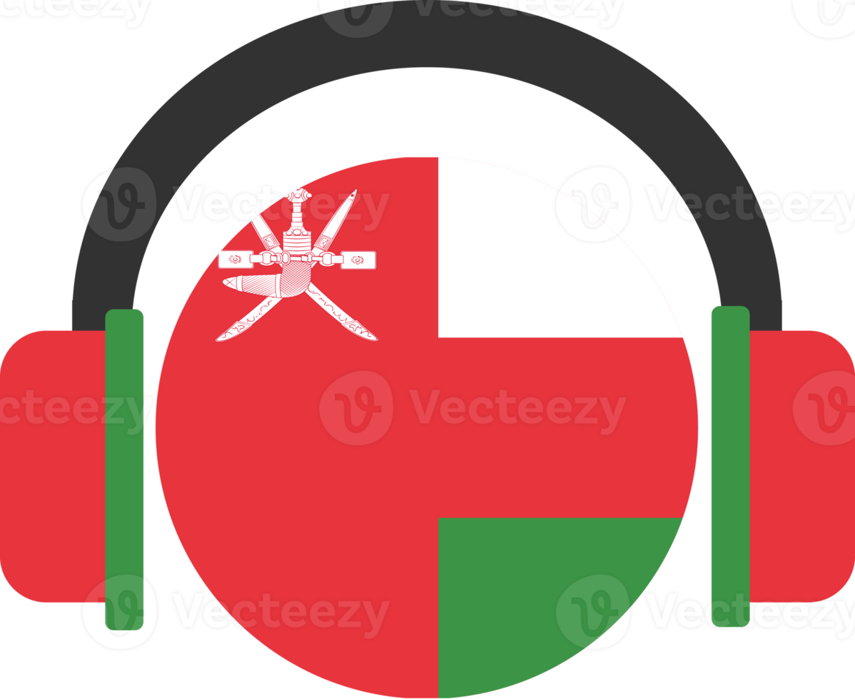 Oman-Kopfhörer-Flagge. png