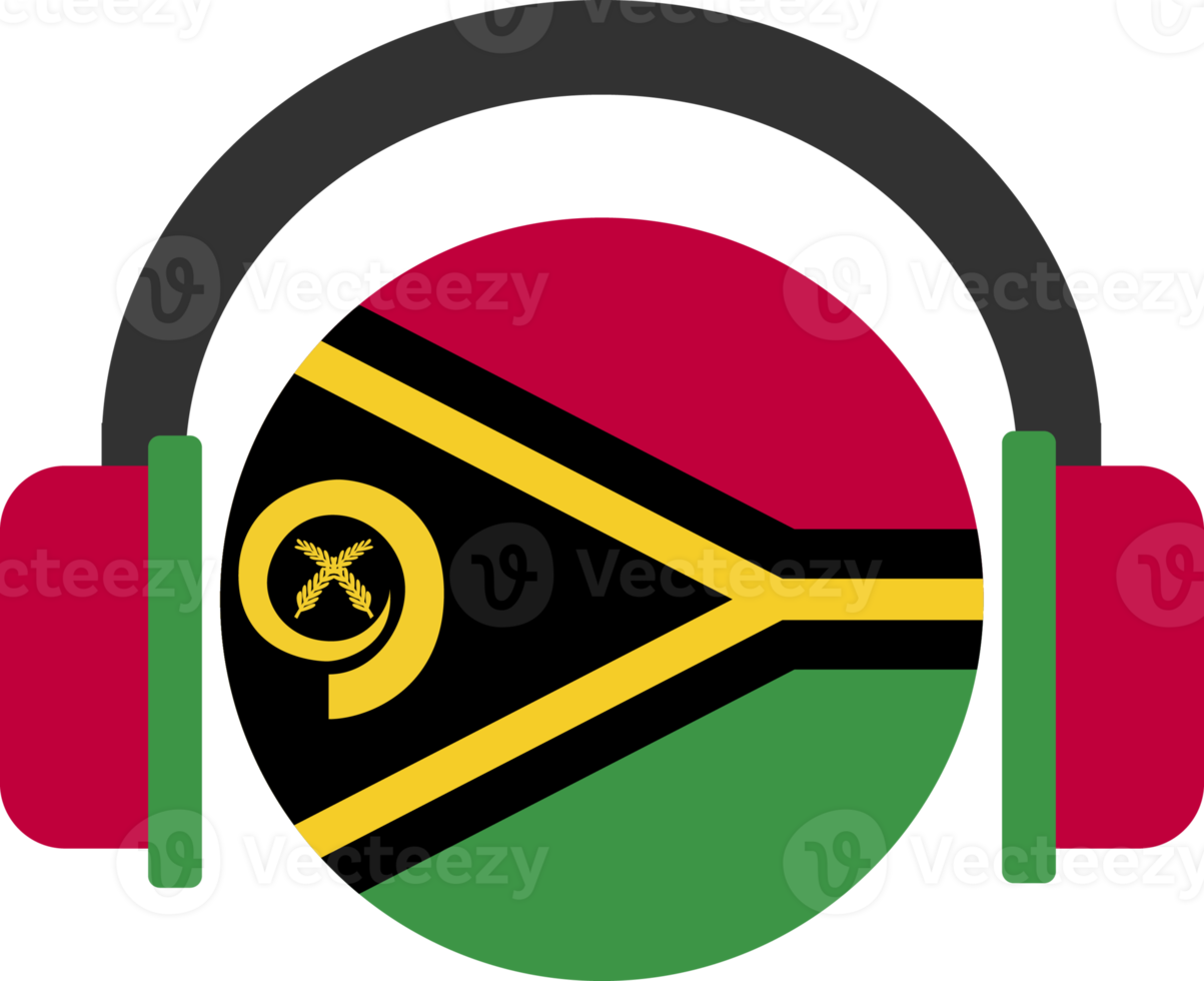 Vanuatu-Kopfhörer-Flagge. png