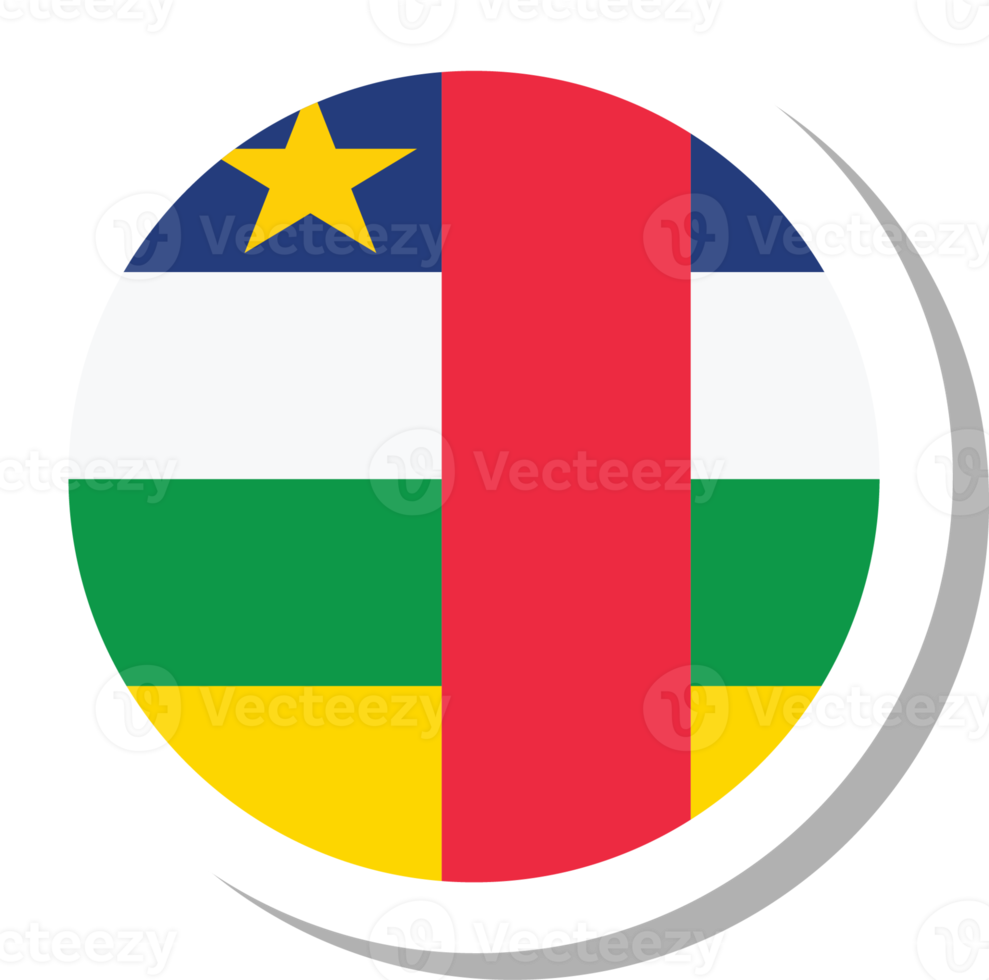 centraal Afrikaanse vlag cirkel vorm geven aan, vlag icoon. png