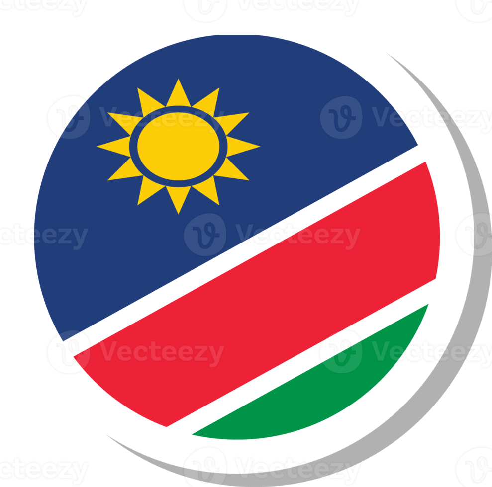 namibia bandiera cerchio forma, bandiera icona. png