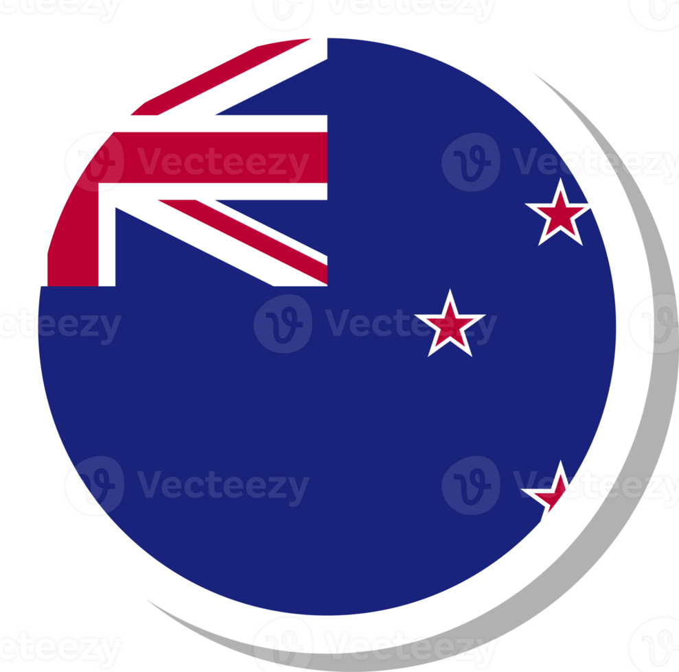 New Zealand flag circle shape, flag icon. png