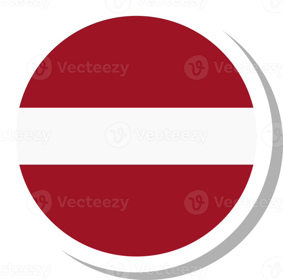 Latvia flag circle shape, flag icon. png