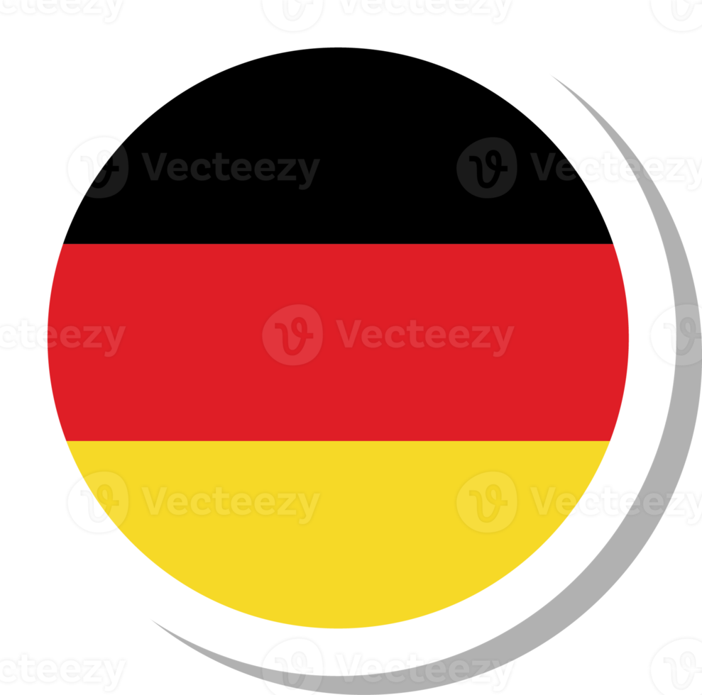 Germany flag circle shape, flag icon. png