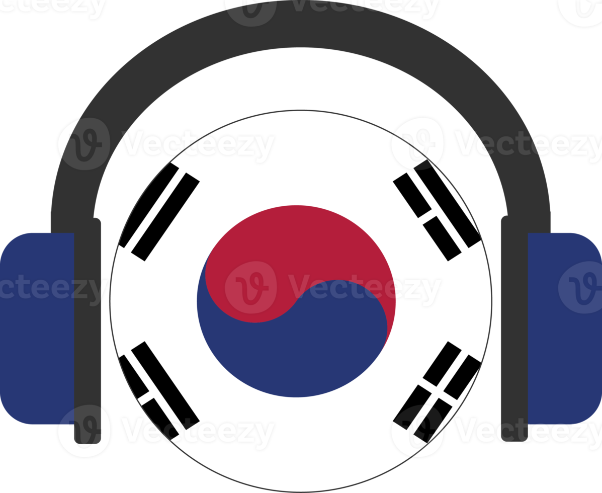 South Korea headphone flag. png