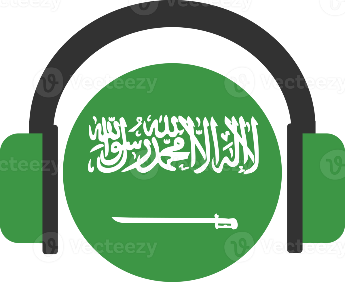 saudi Arabië koptelefoon vlag. png