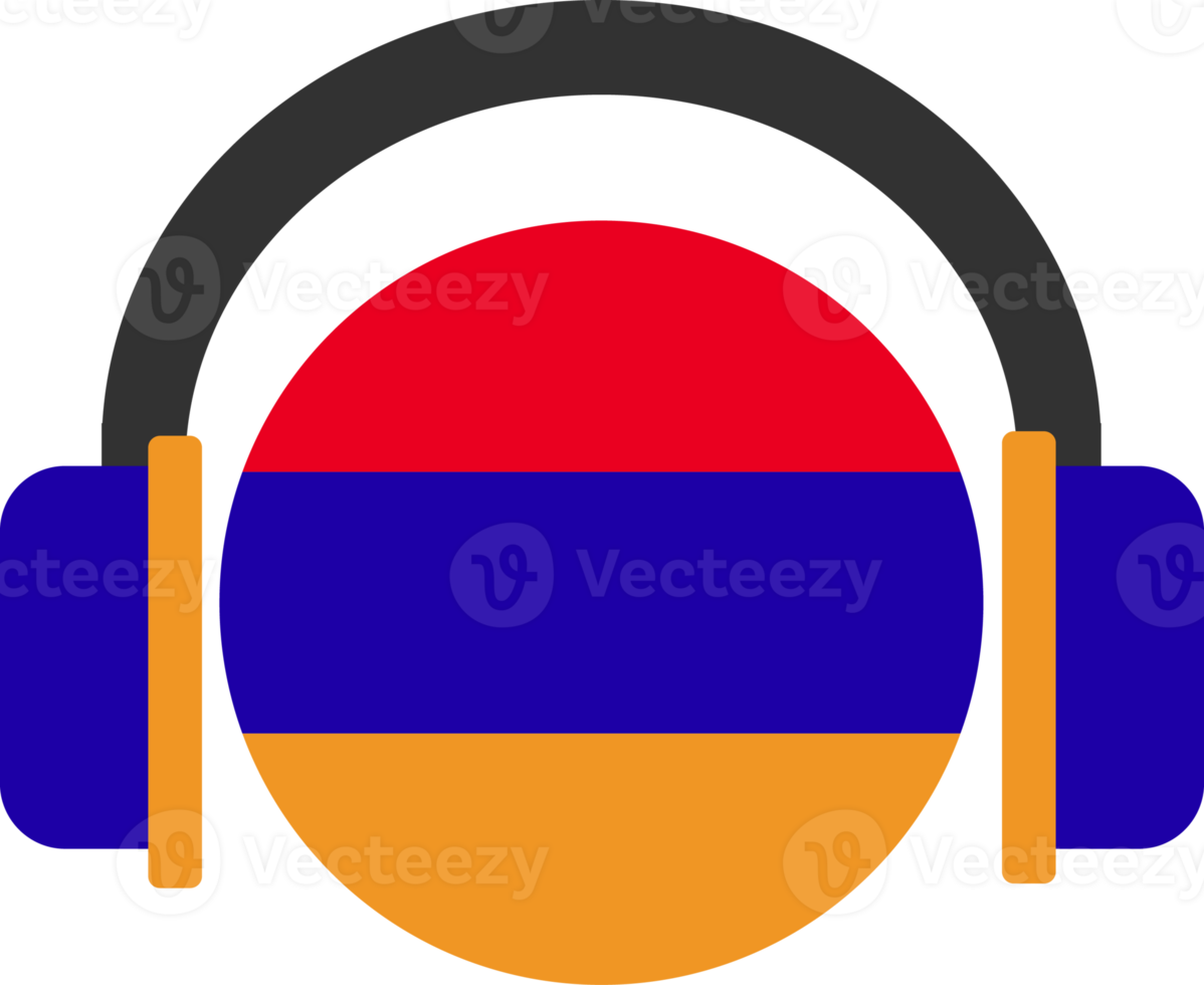 bandera de auriculares de armenia. png