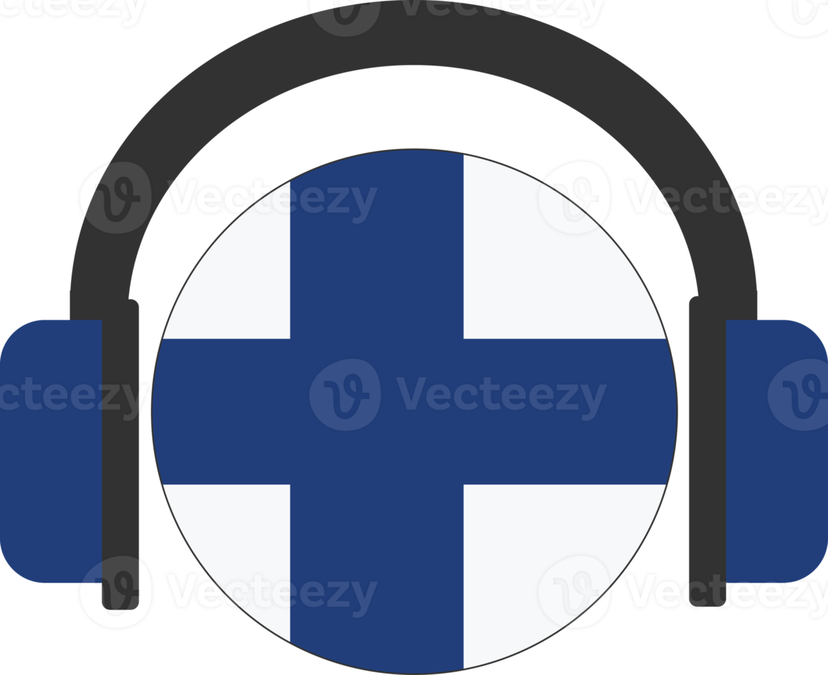 bandera de auriculares de finlandia. png