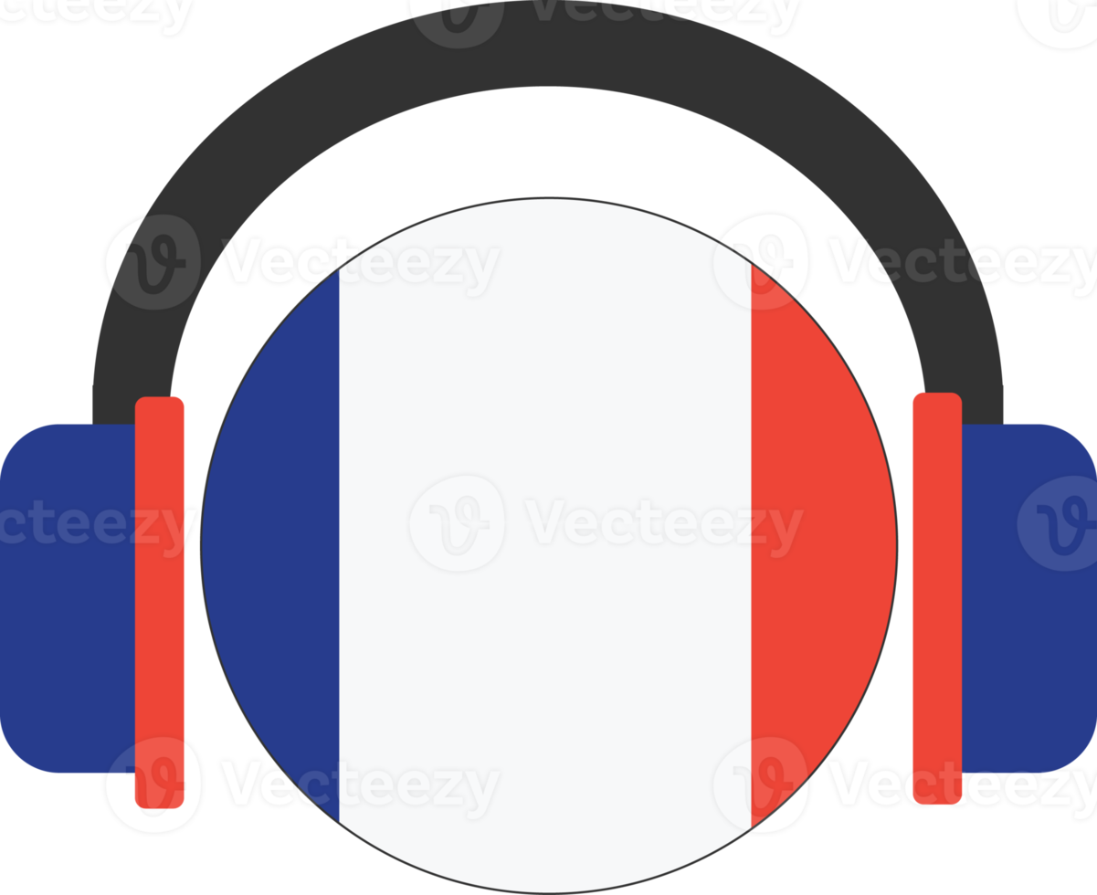 Frankrijk koptelefoon vlag. png