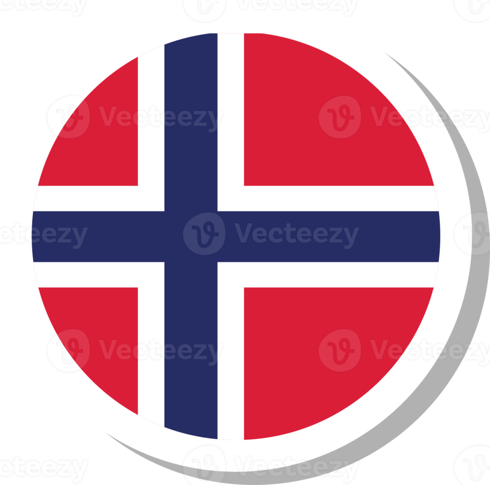 Norge flagga cirkel form, flagga ikon. png