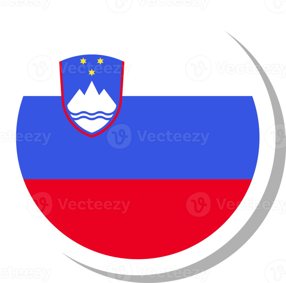 Slovenië vlag cirkel vorm geven aan, vlag icoon. png