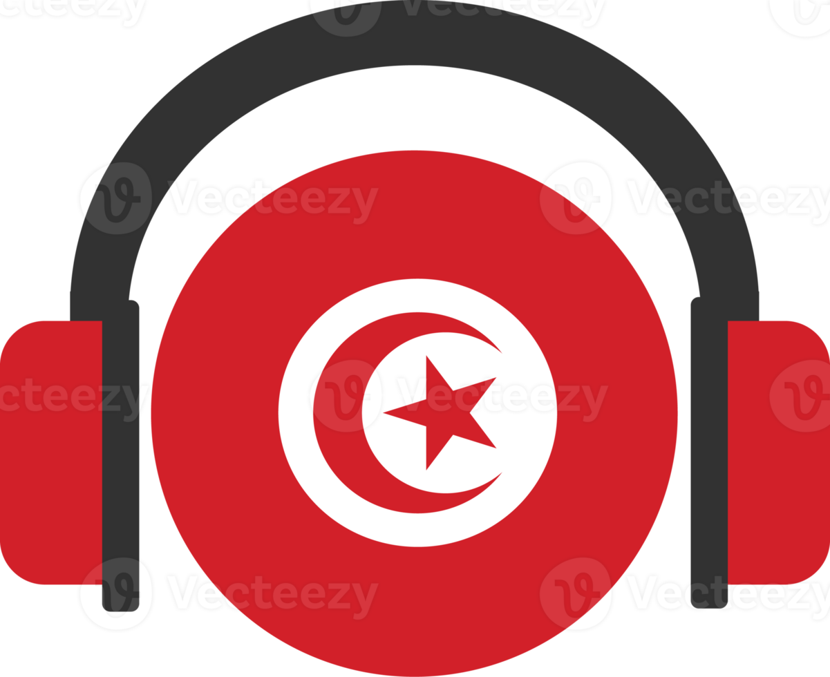 tunisien hörlurar flagga. png