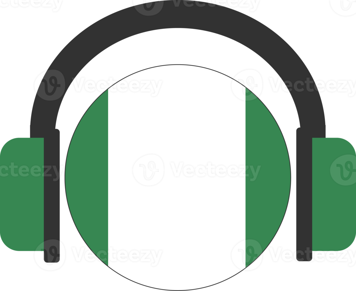 Nigeria headphone flag. png