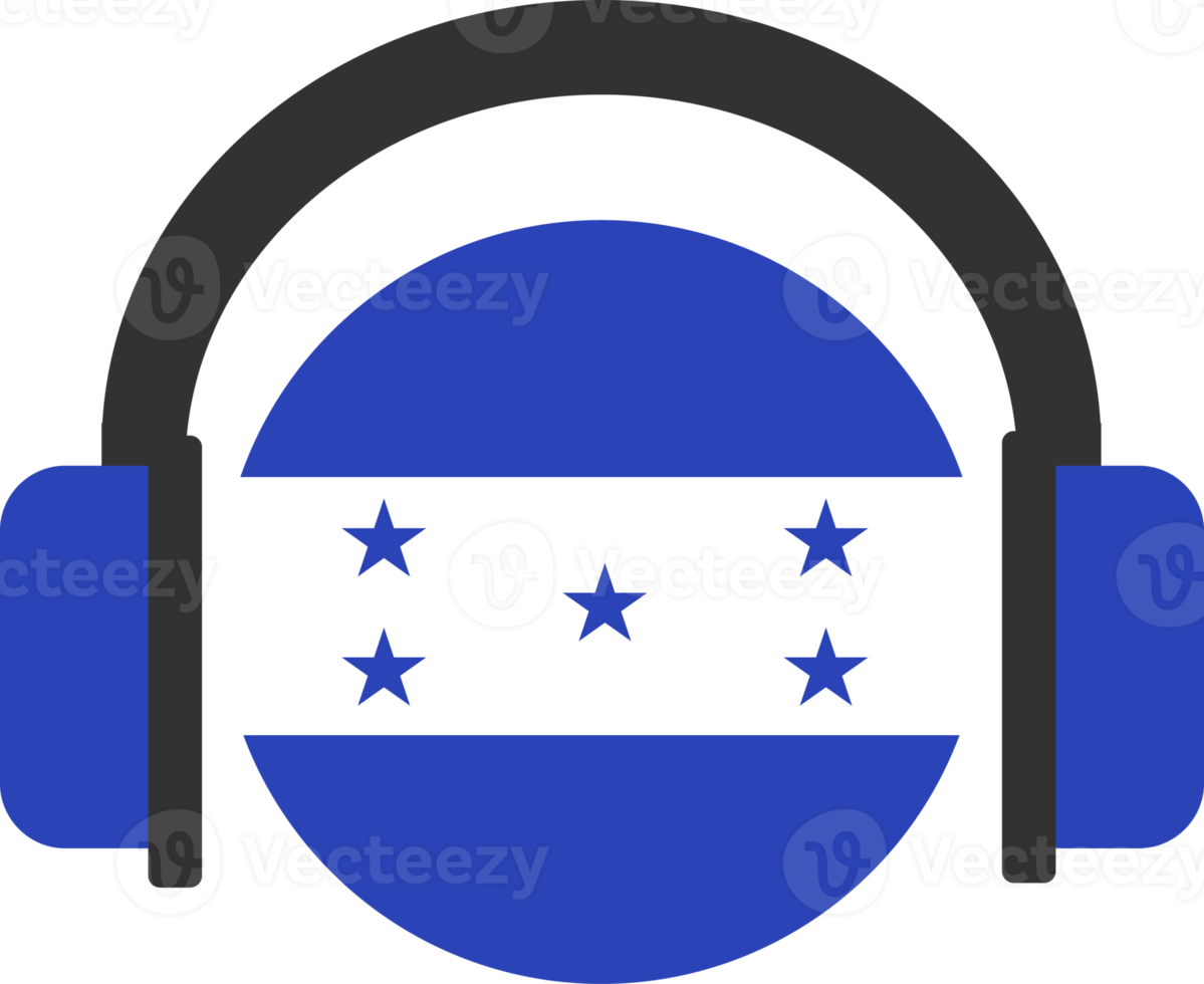 bandeira de fone de ouvido de honduras. png