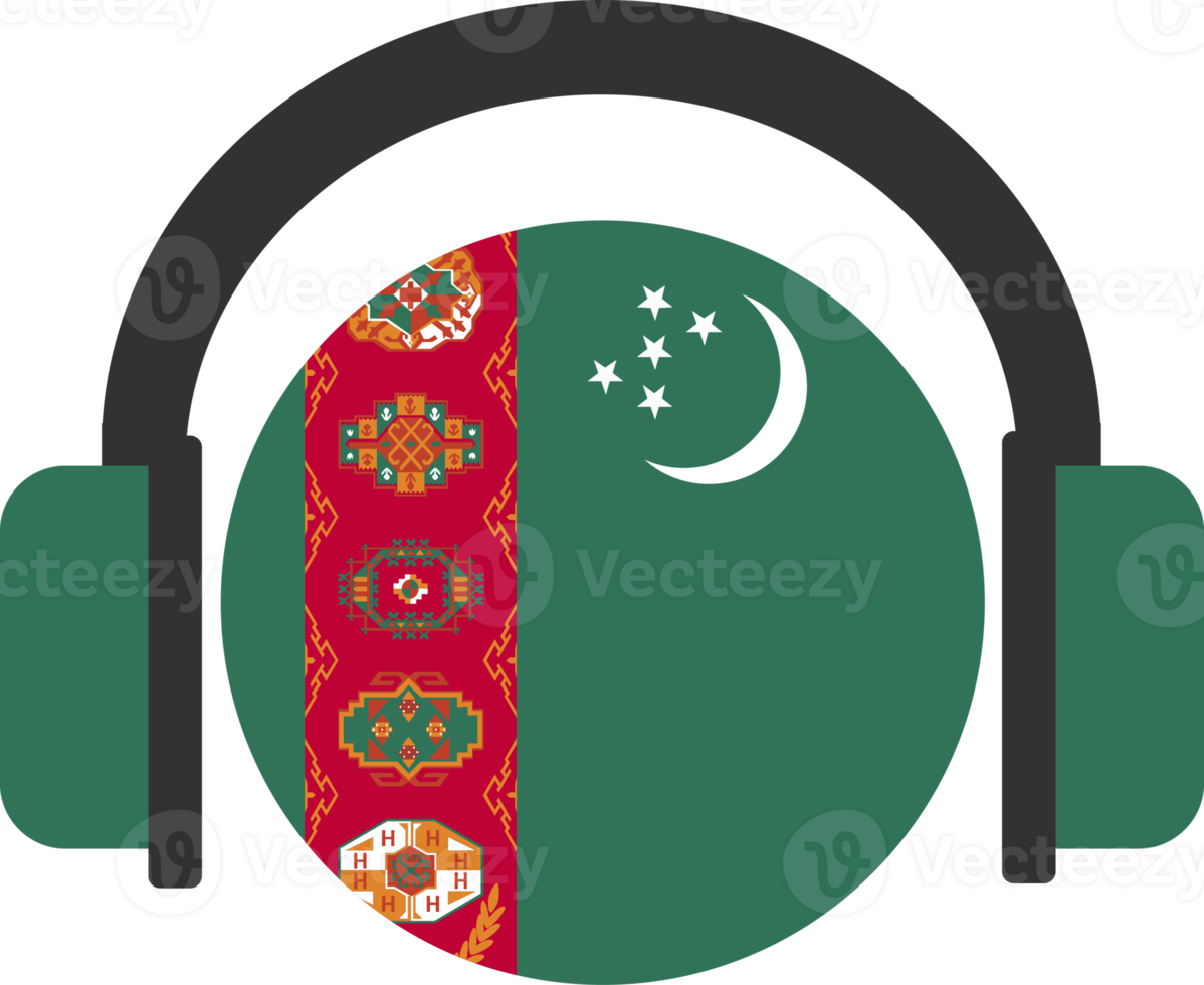 Turkmenistan headphone flag. png
