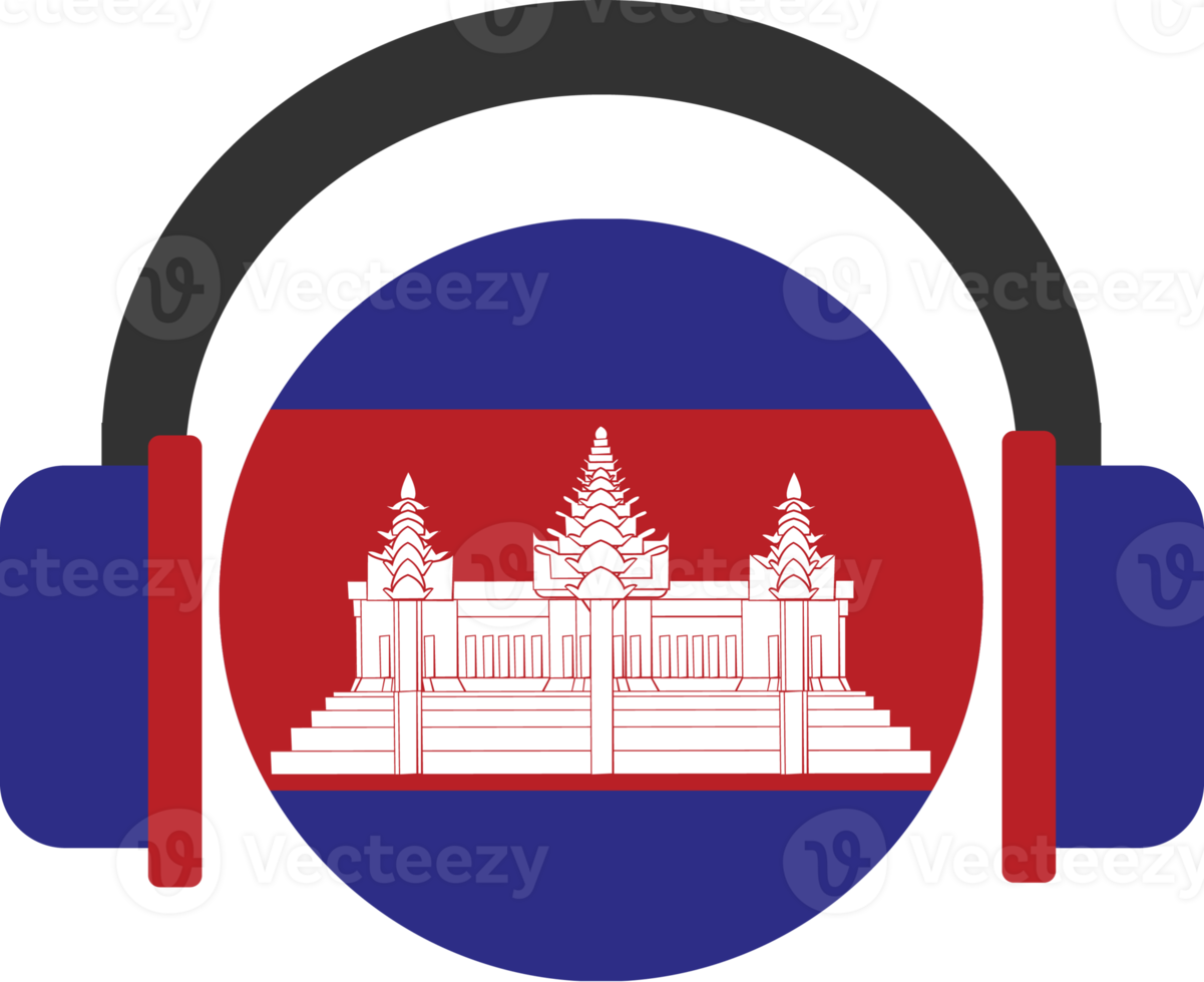 Cambodia headphone flag. png