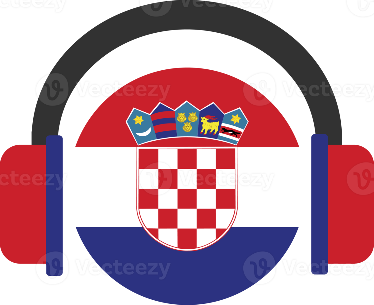 kroatien kopfhörer flagge. png