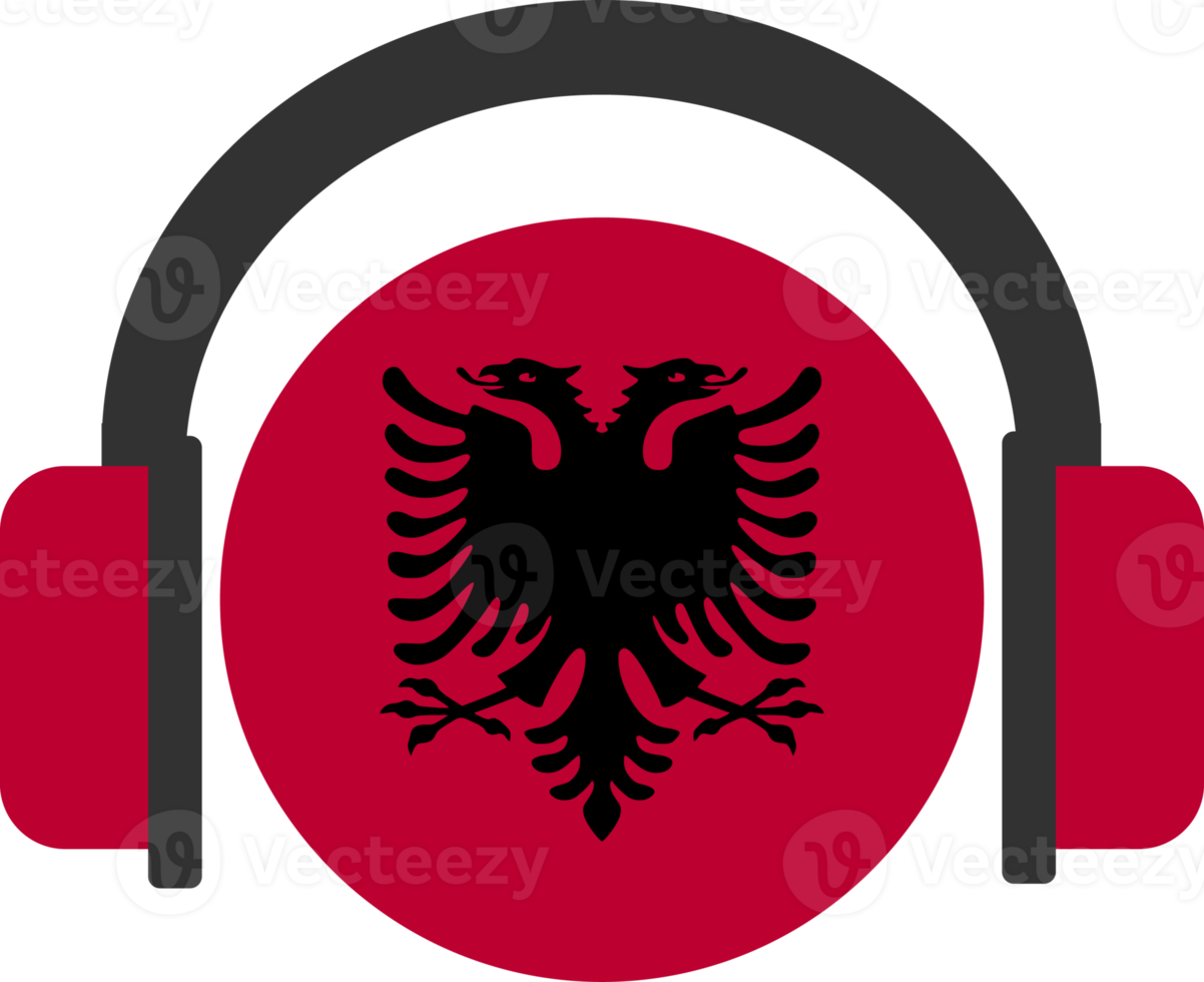 Albania headphone flag. png