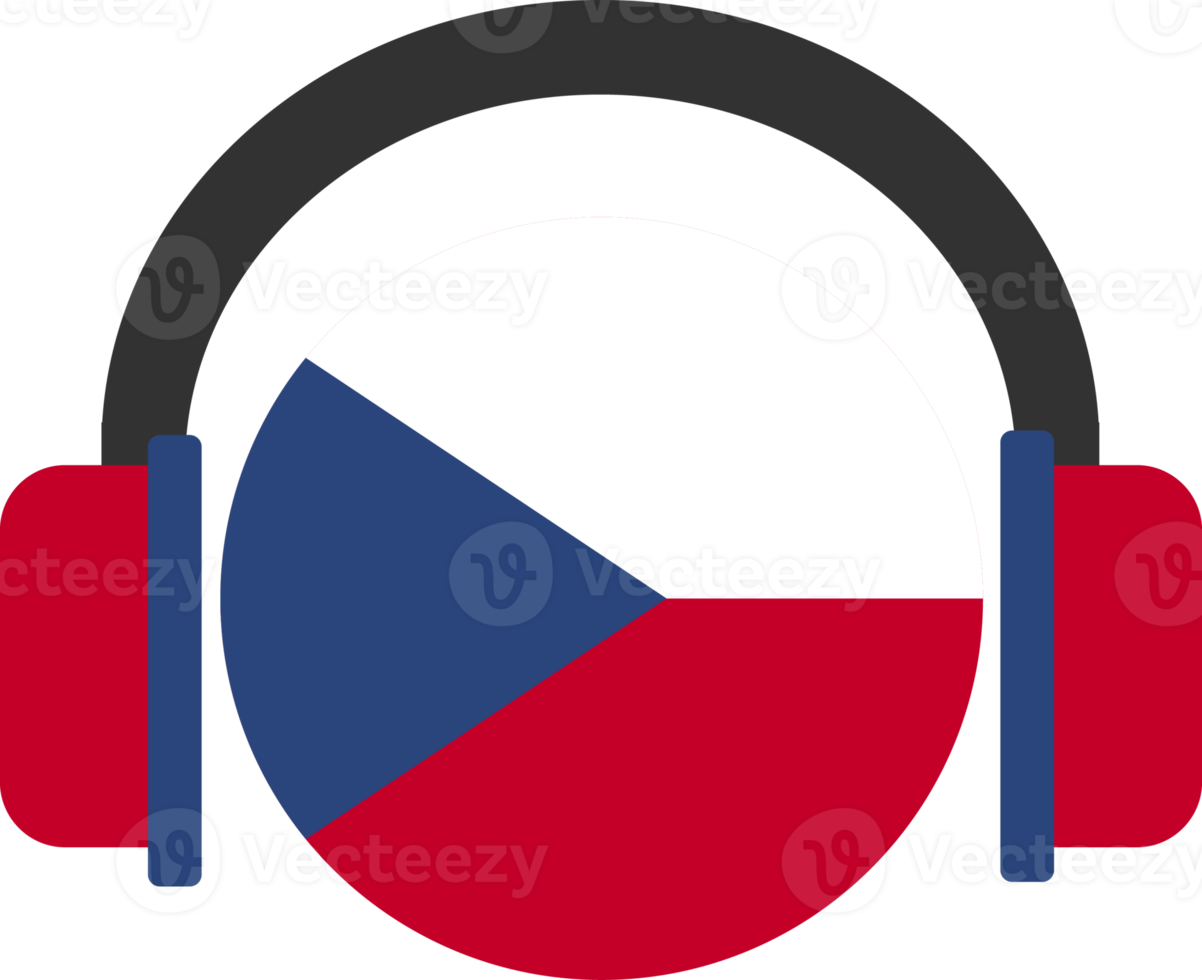 Tschechische Kopfhörerflagge. png