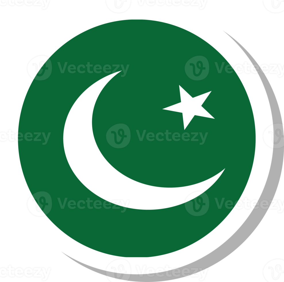 Pakistan flag circle shape, flag icon. png