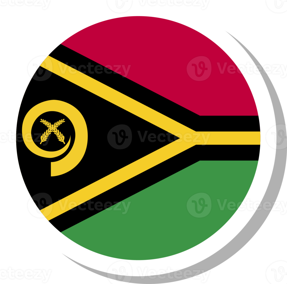 forma de círculo de bandera de vanuatu, icono de bandera. png