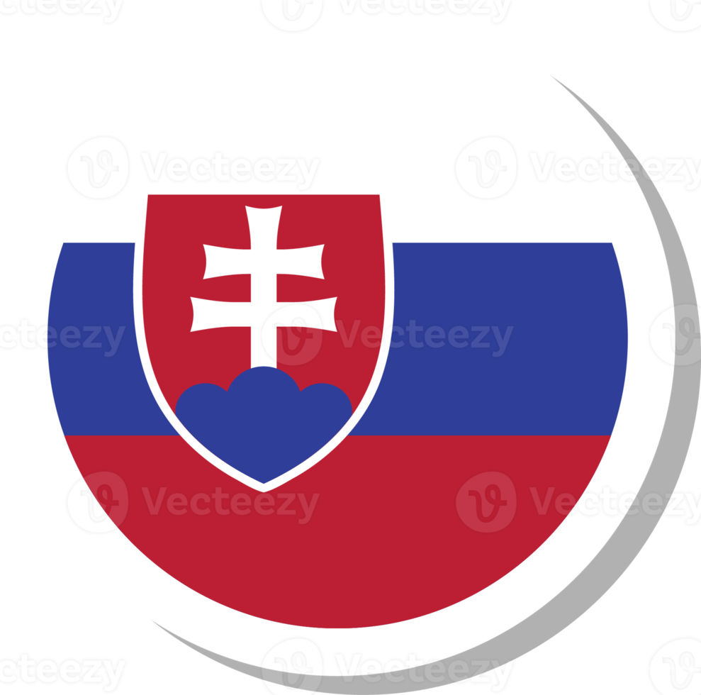 Slovakia flag circle shape, flag icon. png