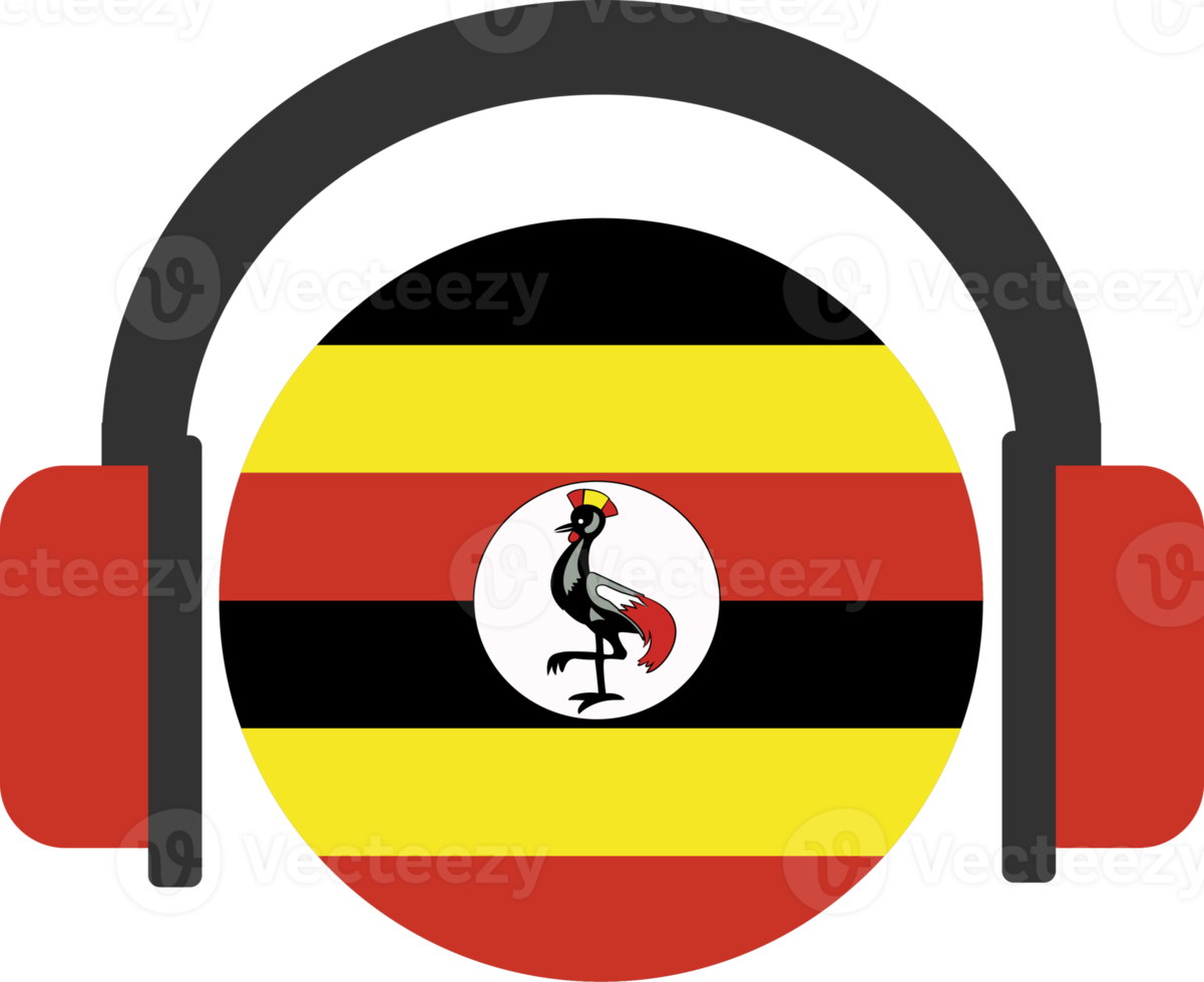 Uganda headphone flag. png