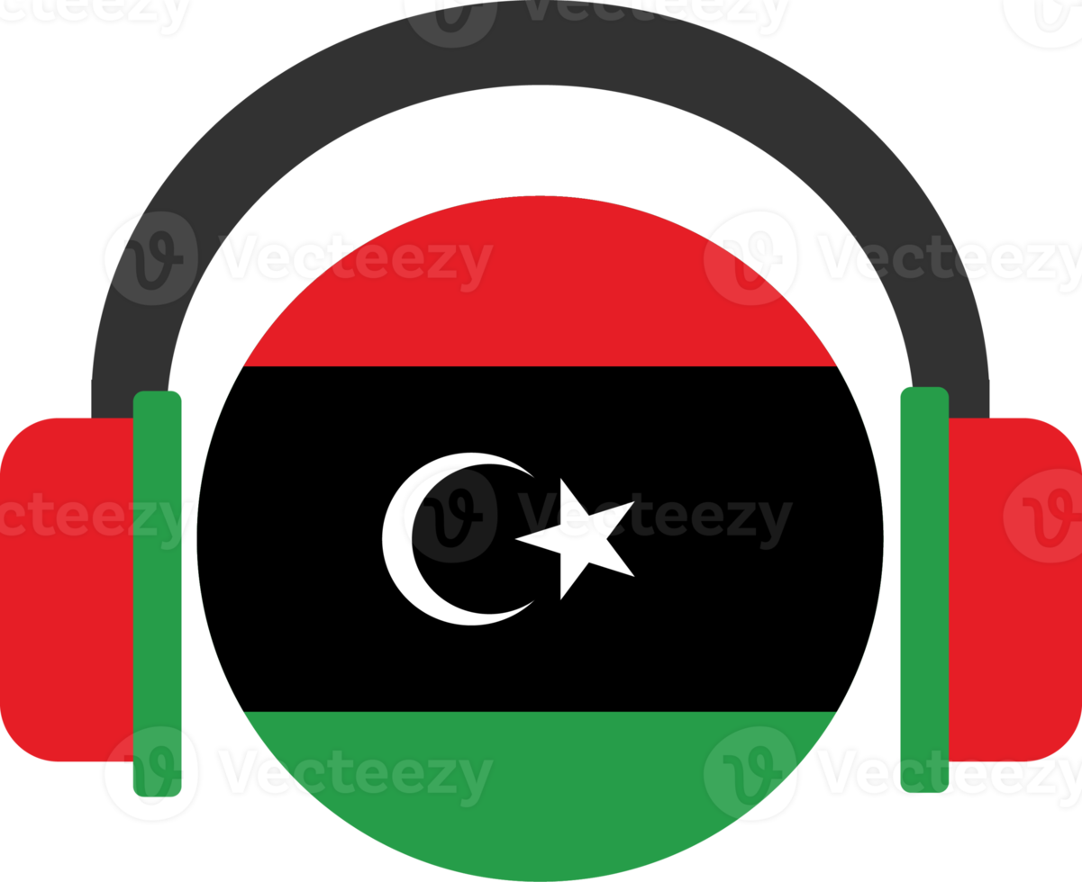 Libia cuffie bandiera. png