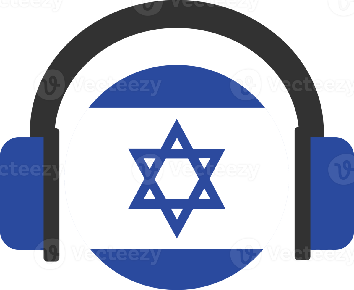 Israel headphone flag. png