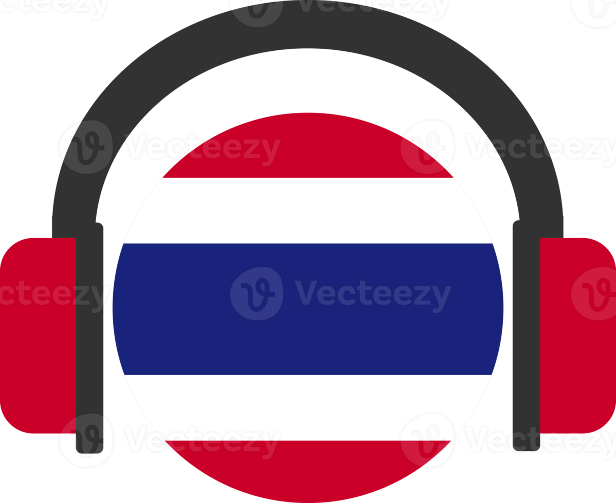 thailand hörlurar flagga. png