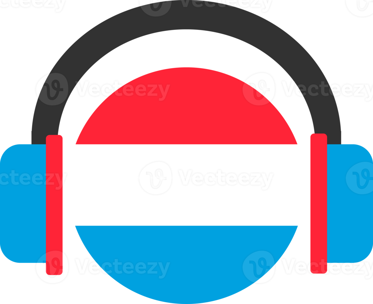 Luxembourg headphone flag. png