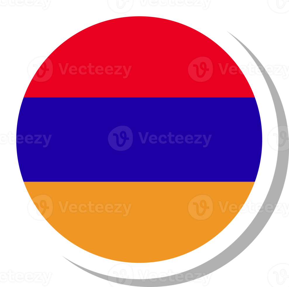 Armenia flag circle shape, flag icon. png