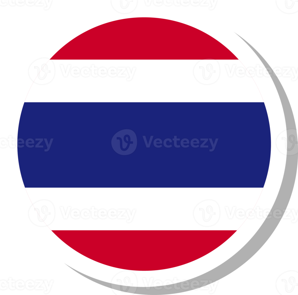 thailand flagga cirkel form, flagga ikon. png