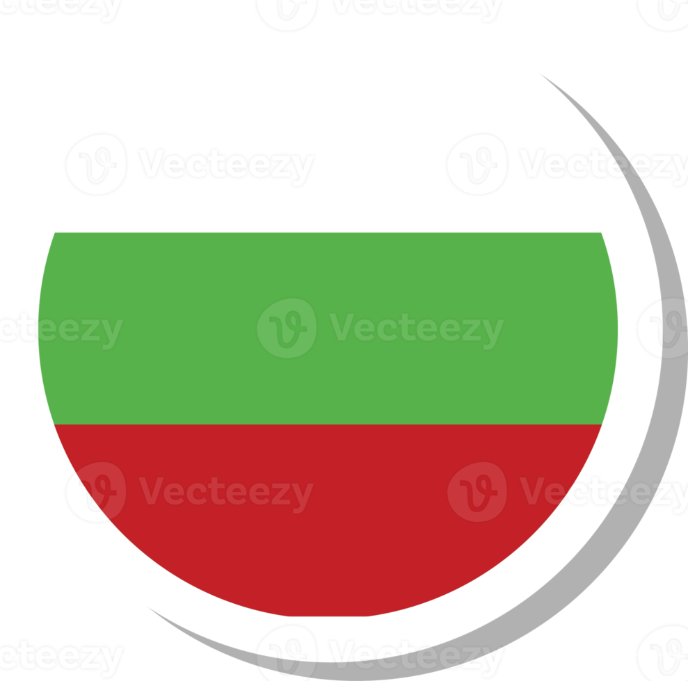 Bulgaria flag circle shape, flag icon. png