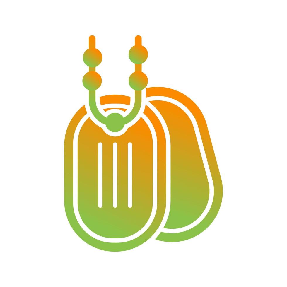 Army Dog Tag Vector Icon