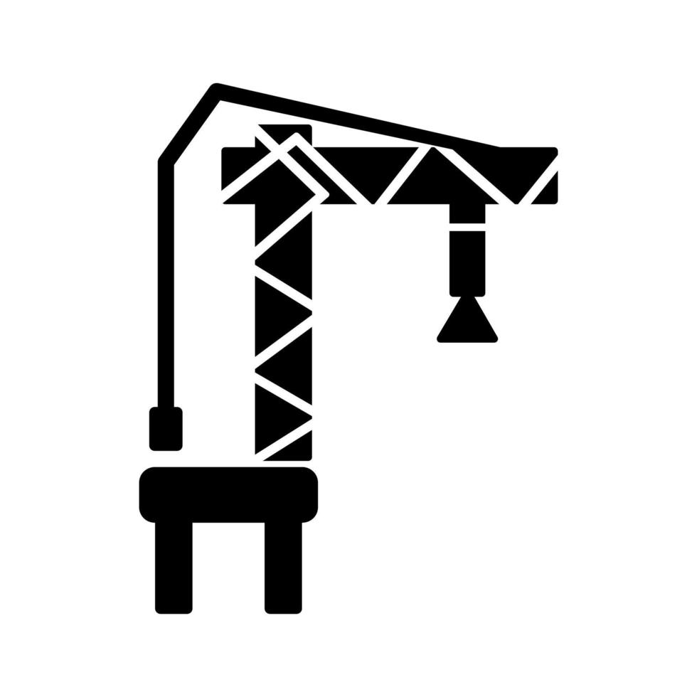 Harbor Crane Vector Icon