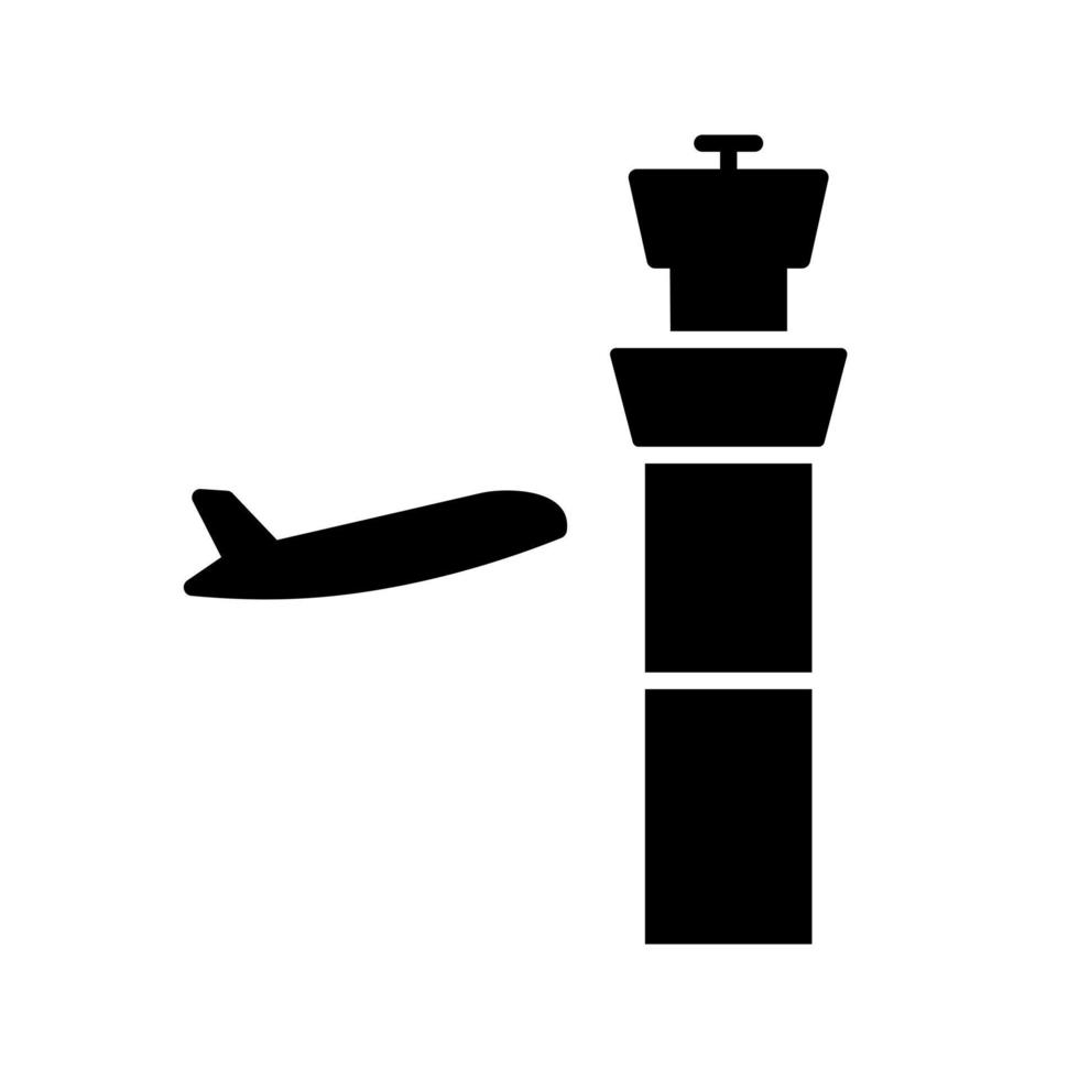 icono de vector de torre de control de aire