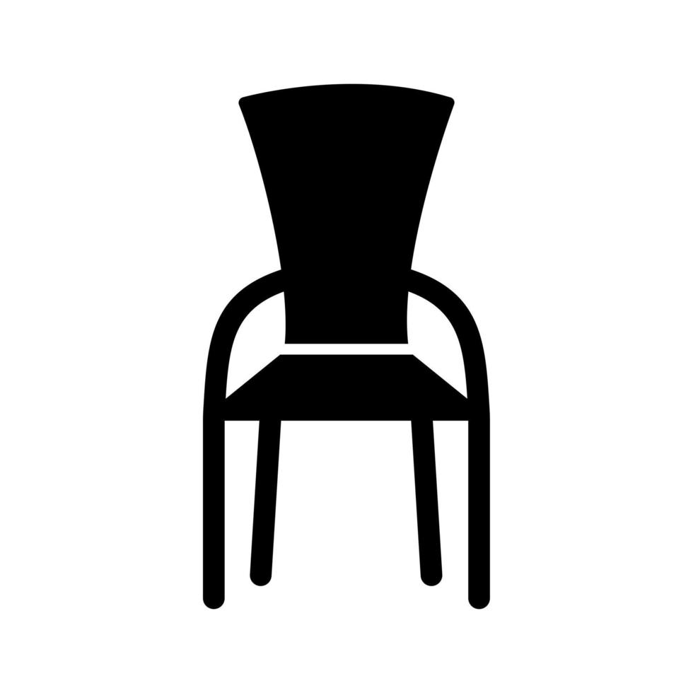 icono de vector de silla