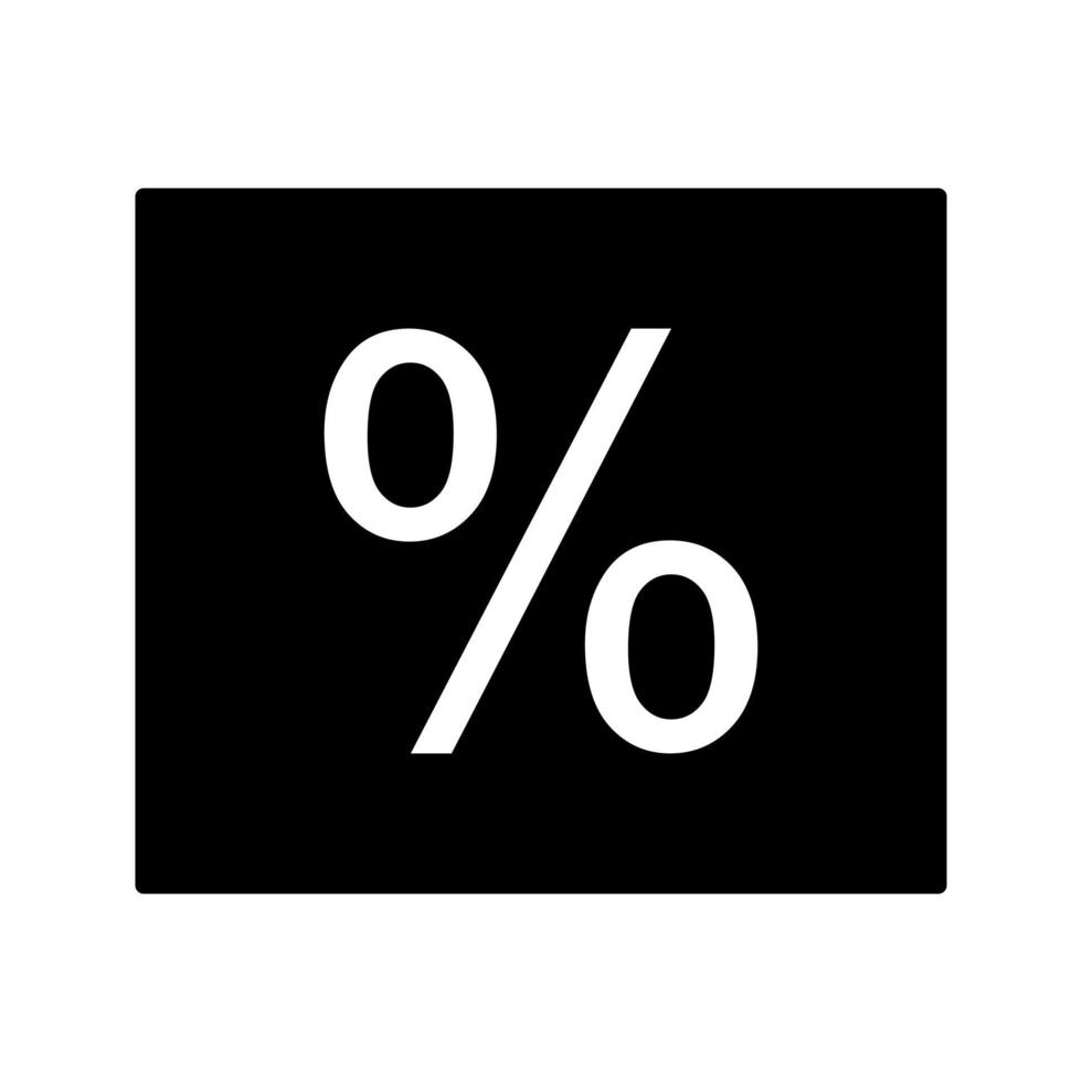 Percentage Vector Icon